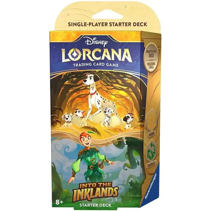 Lorcana TCG: Set 3 - Into the Inklands - Starter Deck: Amber/Emerald (Pongo & Peter Pan) - ADLR Poké-Shop