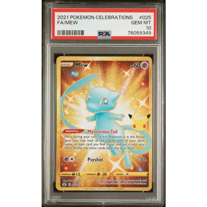 Pokemon Celebrations: Mew #025 - PSA 10, Gem Mint - ADLR Poké-Shop