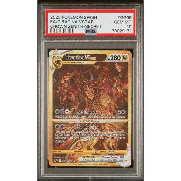 Pokemon Crown Zenith: Giratina VSTAR (Gold) #GG69 - PSA 10, Gem Mint - ADLR Poké-Shop