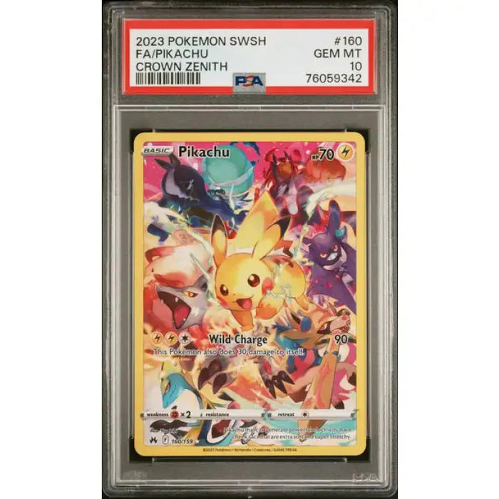 Pokemon Crown Zenith: Pikachu #160 - PSA 10, Gem Mint - ADLR Poké-Shop