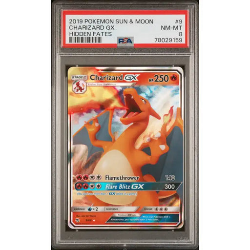 Pokemon Hidden Fates: Charizard #9, 2019 - PSA 8, Mint - ADLR Poké-Shop