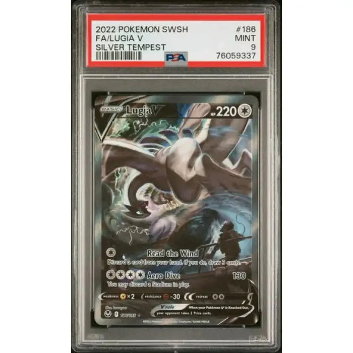 Pokemon Silver Tempest: Lugia V #186 - PSA 9, Mint - ADLR Poké-Shop