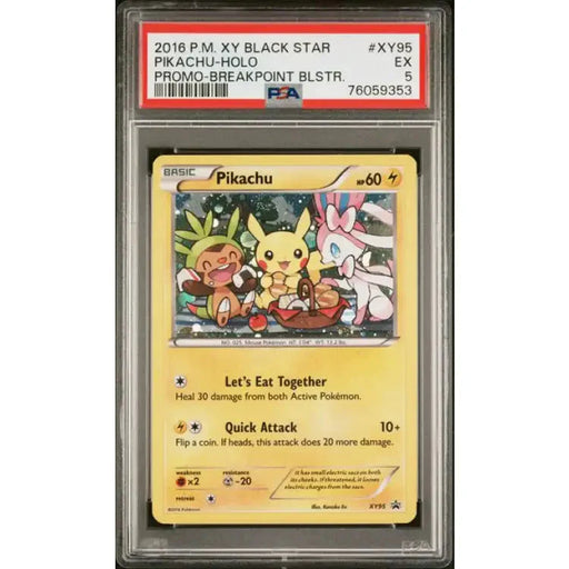 Pokemon XY: Pikachu Holo #XY95 - PSA 5, EX - ADLR Poké-Shop
